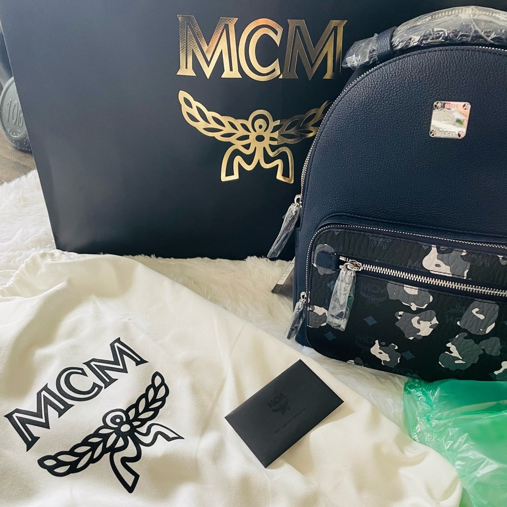 Brand new MCM backpack navy women/ unisex